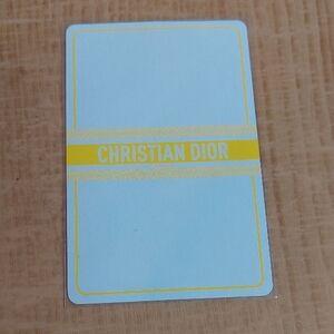 Christian Dior 8 Of Diamonds Yellow Card
